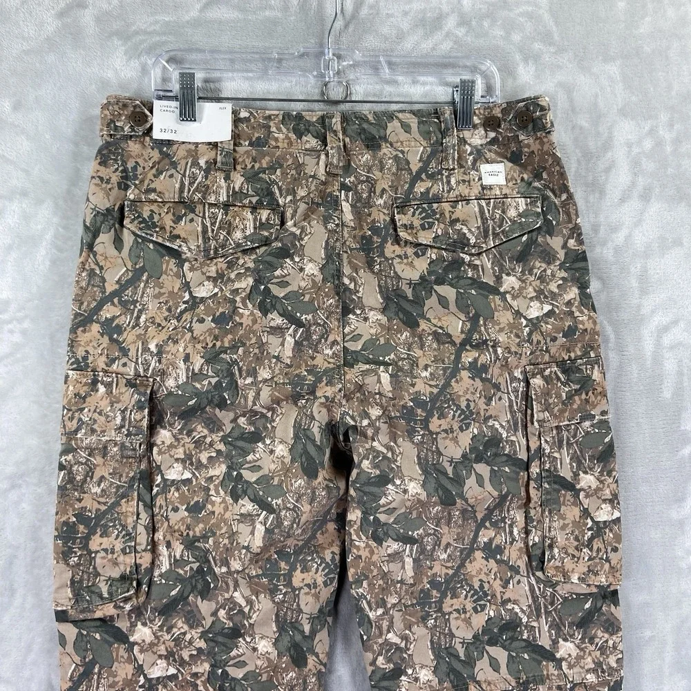 American Eagle Pants Mens 32x28 Camo Cargo Pockets Flex Outdoor Workwear NWT